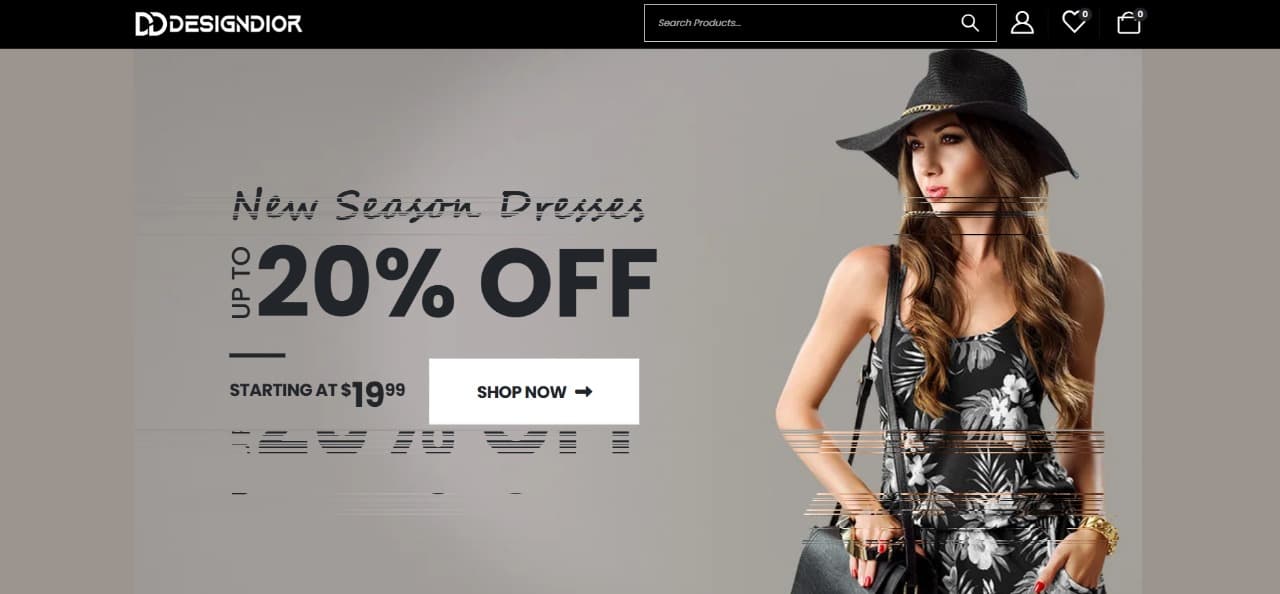 E-Commerce Website for Designdior